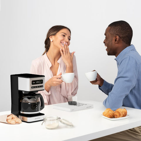 REVOTRA cleaning reminder after brews helps maintain flavor.