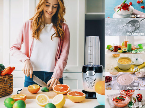 REVOTRA portable blender handles smoothies, juices, and frozen drinks