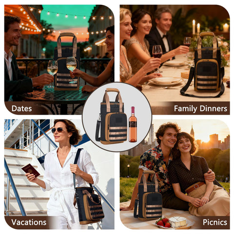 Rexmore 10L capacity fits two bottles plus accessories for parties
