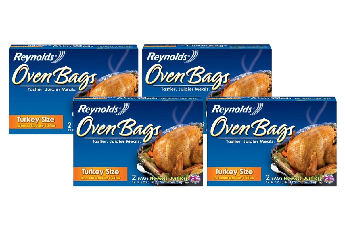 Reynolds Nylon 510 oven bag in 19x23-1-2-in size, ideal for juicy roasts