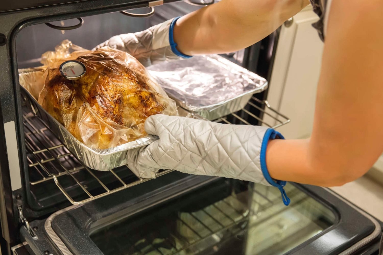 Reynolds Nylon 510 turkey bag ready for roasting poultry with minimal mess