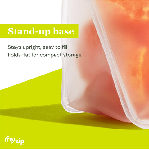 (re)zip BPA-free, food-grade PEVA ensures safe food storage.