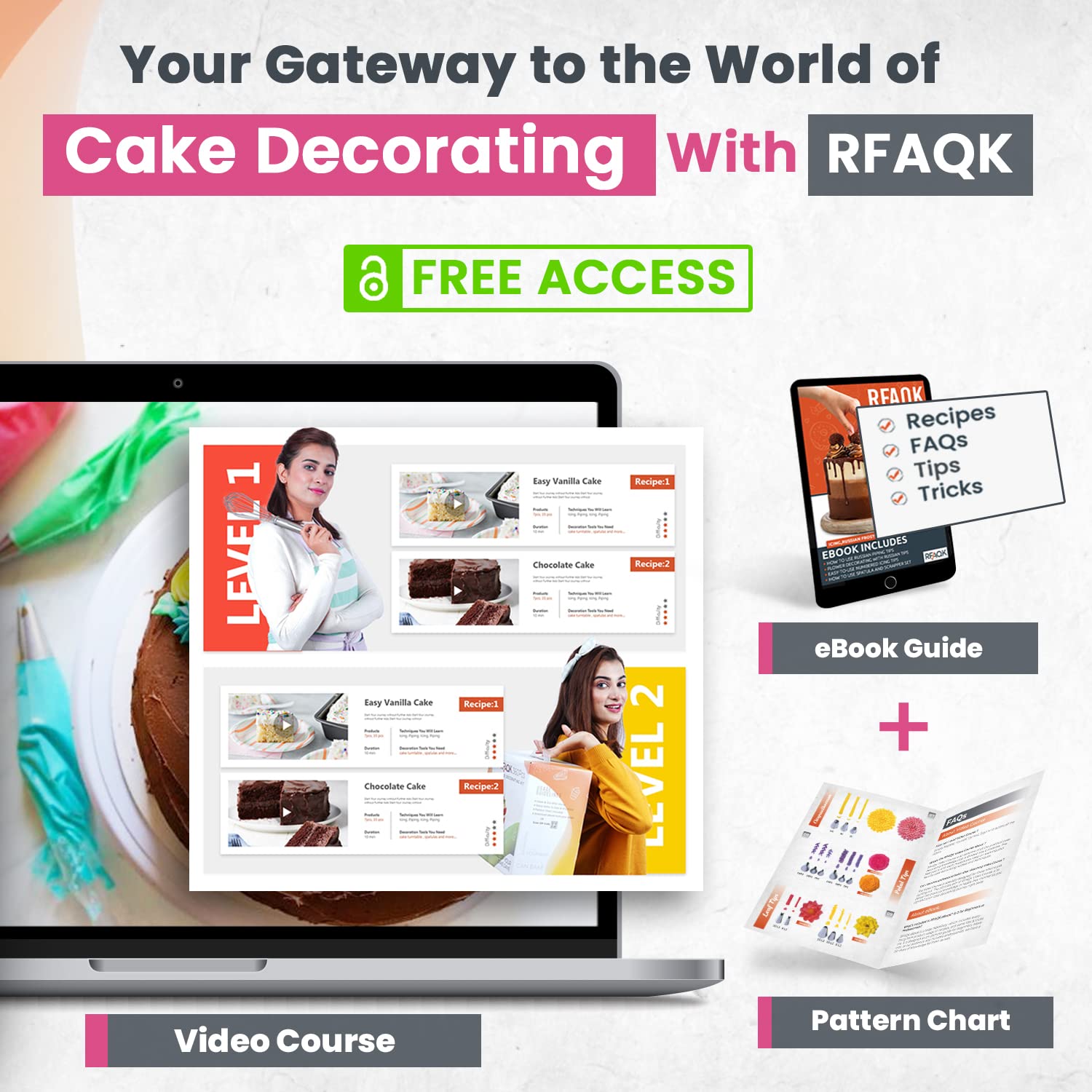 Rfakk education guide and e-book to enhance decorating skills
