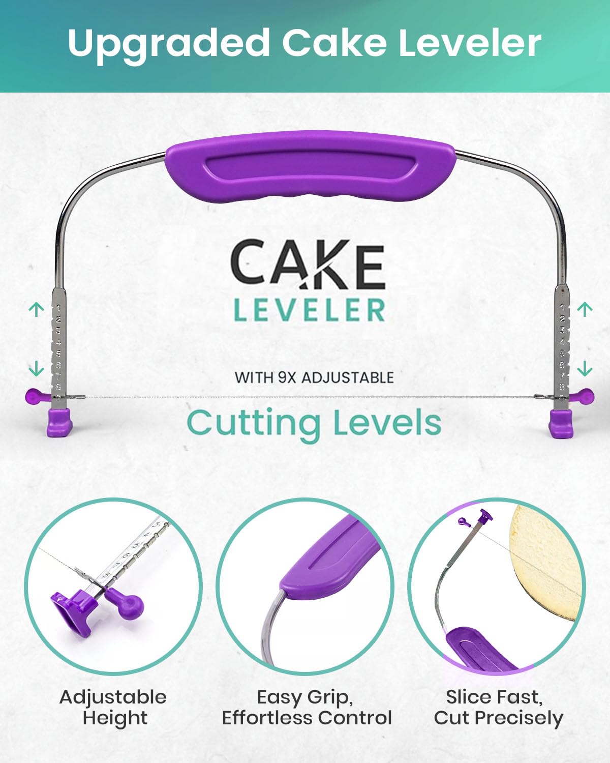 RFAQK frosting spatulas come in two sizes to smooth and level icing.