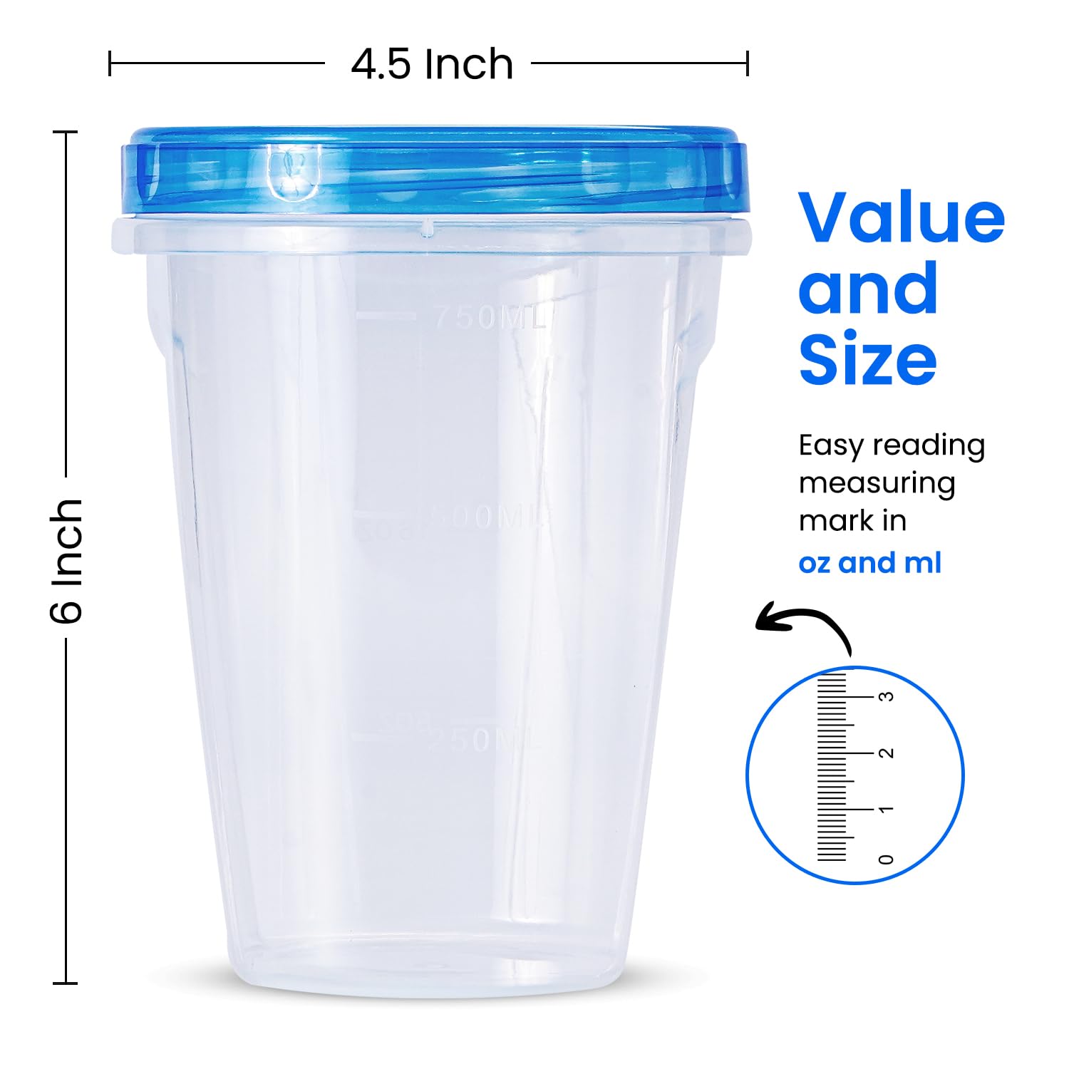 RFAQK leakproof twist-top lids keep soups and leftovers secure during transport.