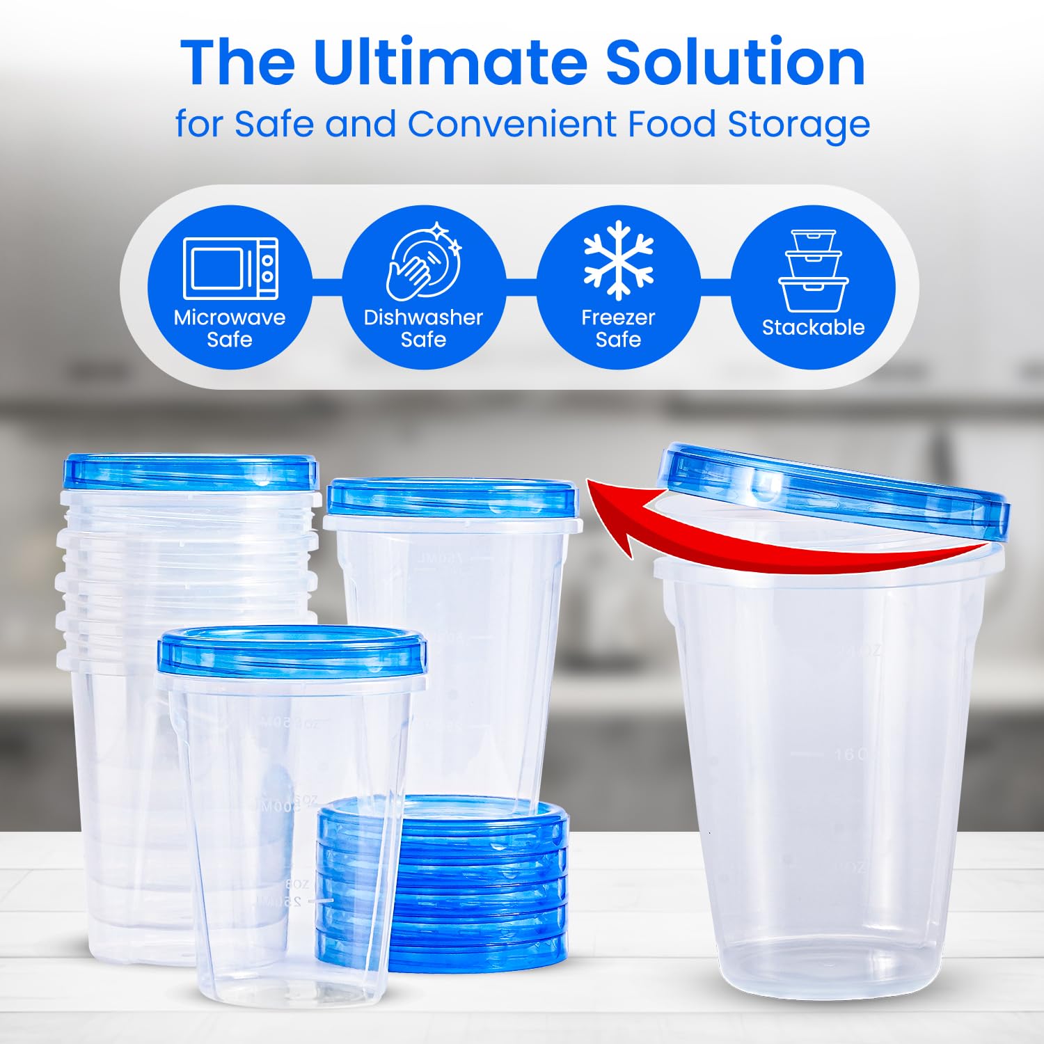 RFAQK BPA-free plastic storage for safe, reusable food organization.