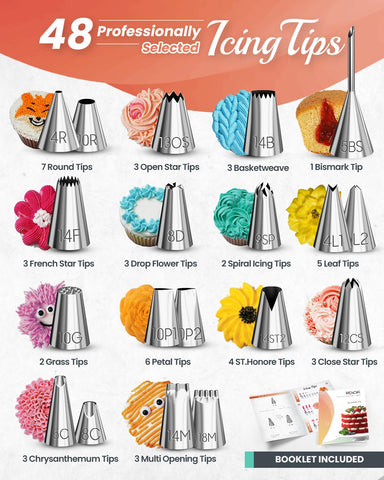 RFAQK straight and angled spatulas for precise icing