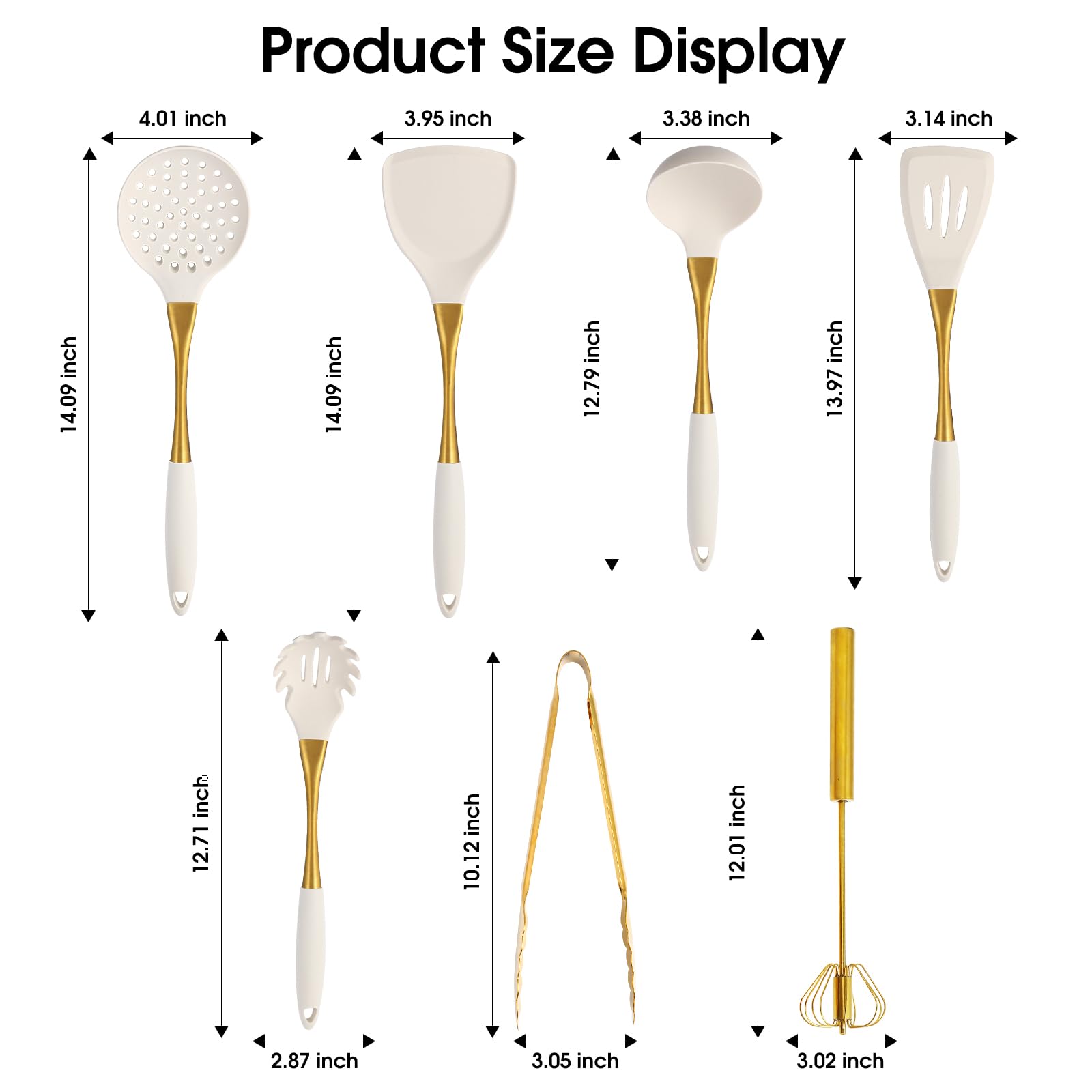 RFSCDI silicone utensils tolerate high heat without warping or color fading