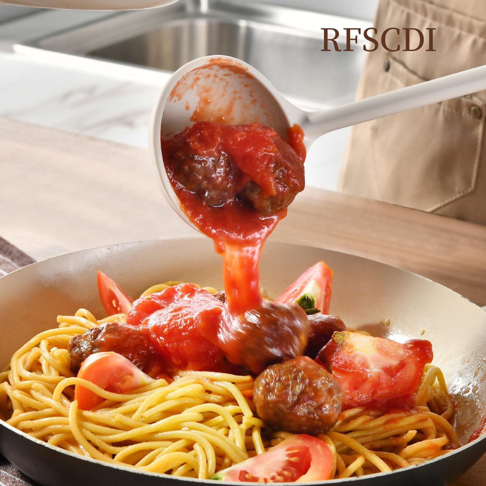 RFSCDI white silicone brush perfect for basting and sauce application.