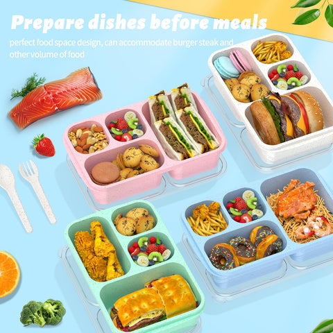 RGNEIN bento box in stackable design saves fridge space and simplifies meal prep.