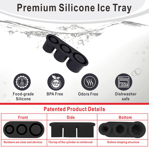 Rhewatin bin and lid keep water contained and odor-free in the freezer.