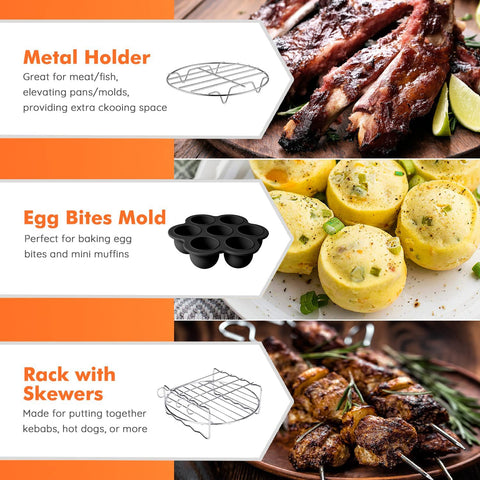 RHM egg bite mold creates compact portions for quick breakfasts.