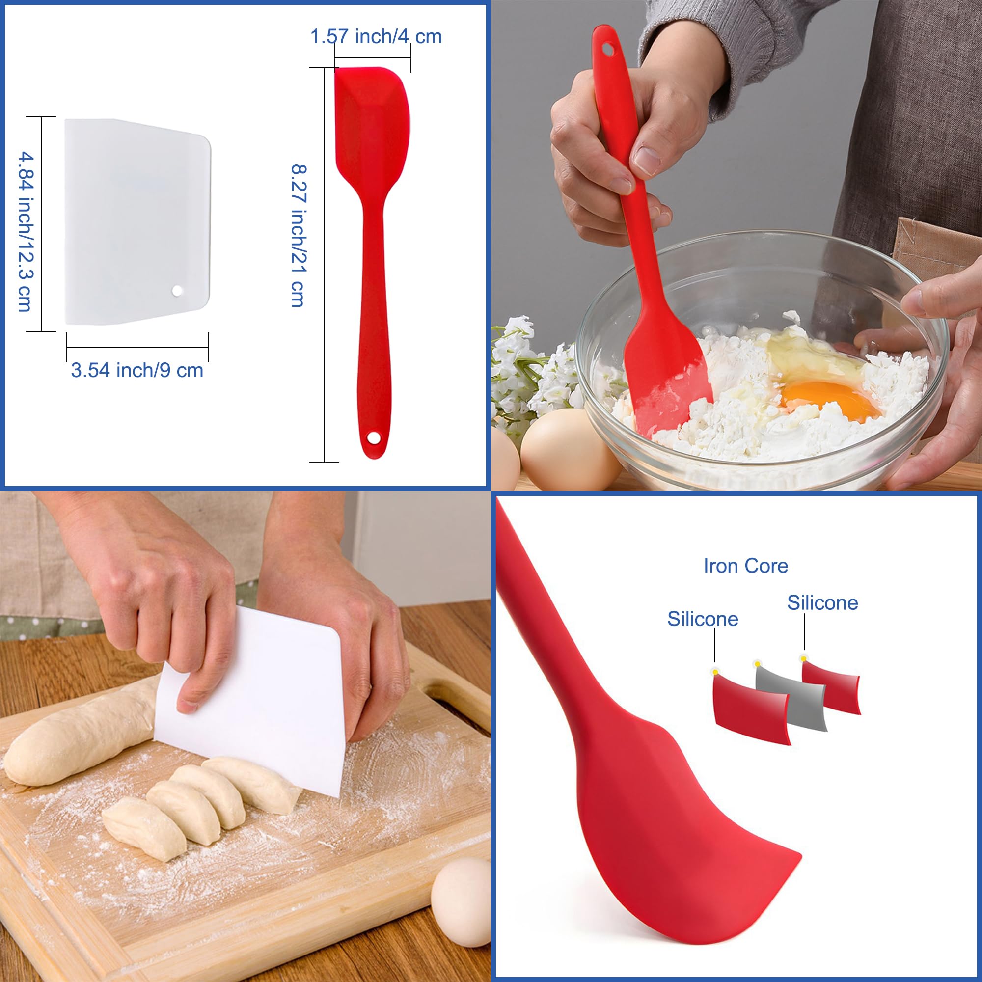 RHVQ temperature-safe silicone set from -40 to 464 F for versatile use.
