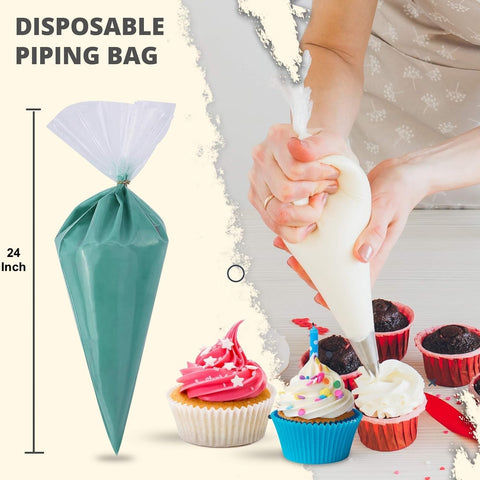Riccle cut-end piping bag used without a tip.