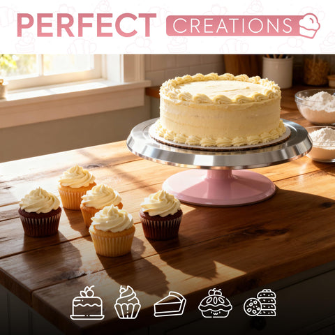 Riccle party and wedding-ready cake stand adds elegance to dessert tables.