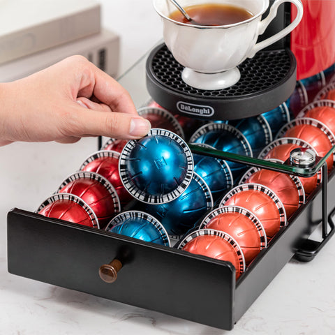 Rice Rat Vertuo drawer fits compactly on countertops to save space.