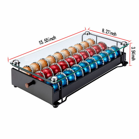 Rice Rat Vertuo holder features sturdy metal feet for stable placement.
