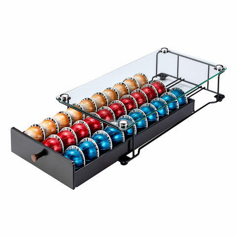 Rice Rat Vertuo drawer top surface supports a cup or small machine.