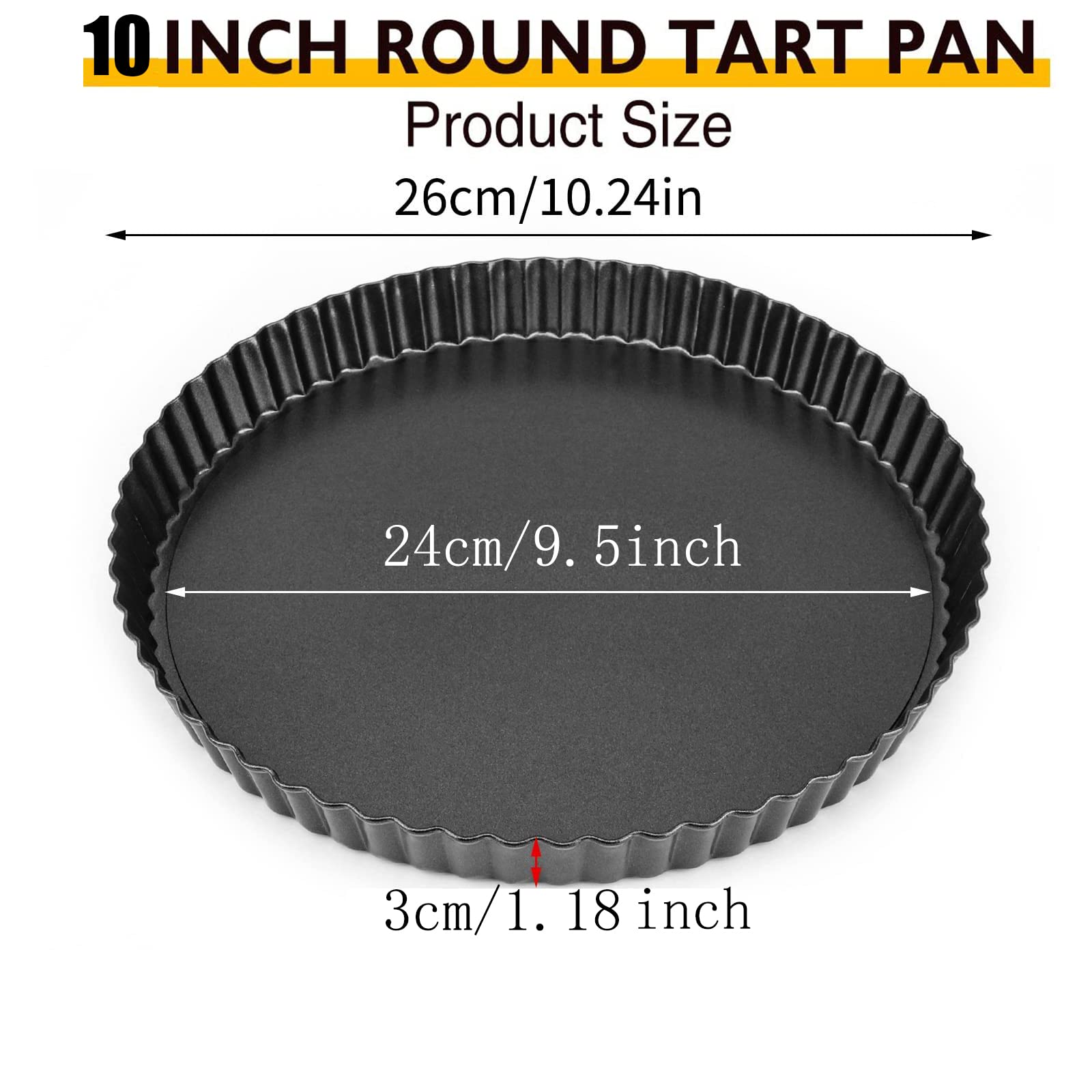 RICHSC-PAN tart pan detachable base enables easy release and quick cleanup