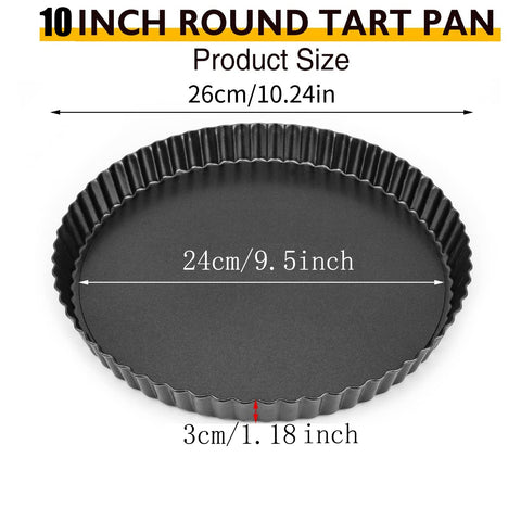 RICHSC-PAN tart pan detachable base enables easy release and quick cleanup