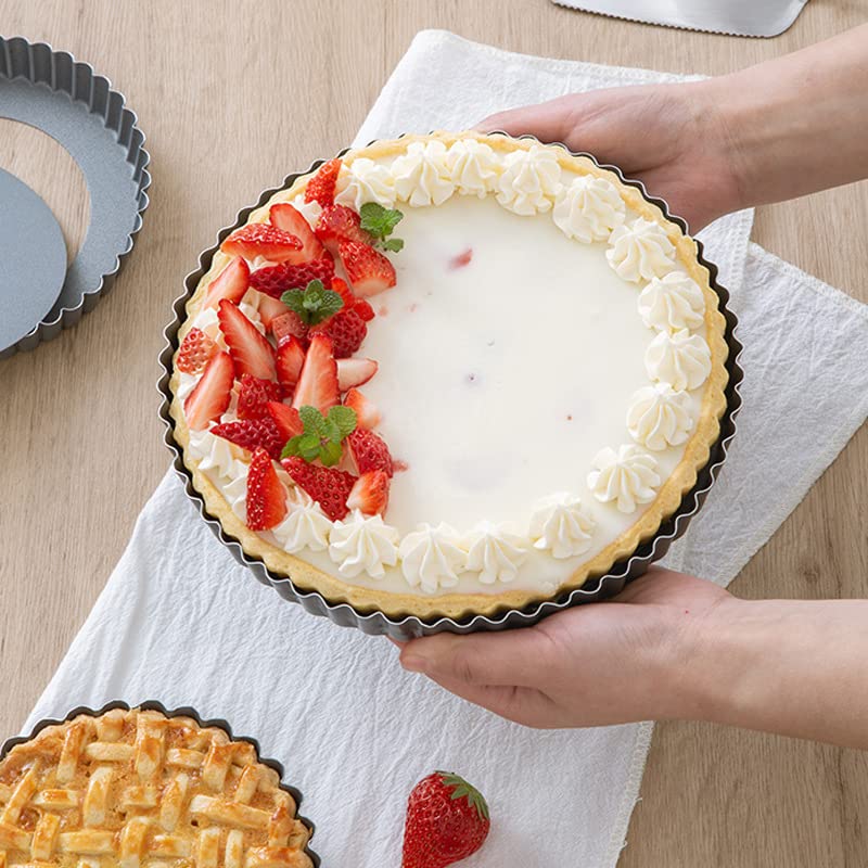 RICHSC-PAN tart pan fluted edges maximize surface area for decorative tarts
