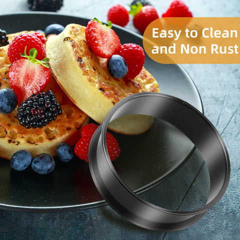 RICHSC-PAN crumpet rings double rolled edge protects fingers.