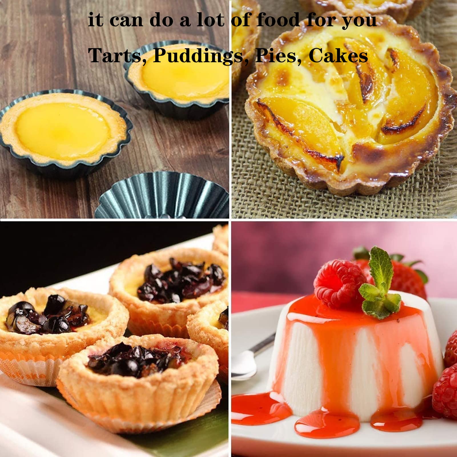 RICHSC-PAN egg tart mold easy-release feature during demoulding.