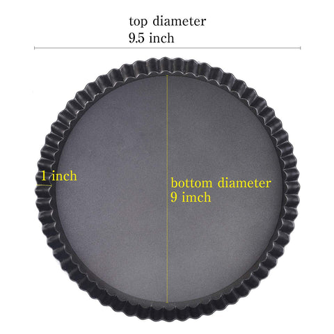 RICHSC-PAN pan with fluted sides enhances crust texture and presentation.