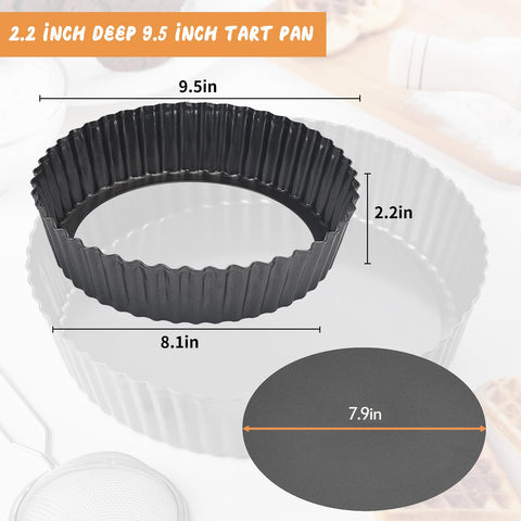 RICHSC-PAN tart pan removable bottom enables easy crust release.