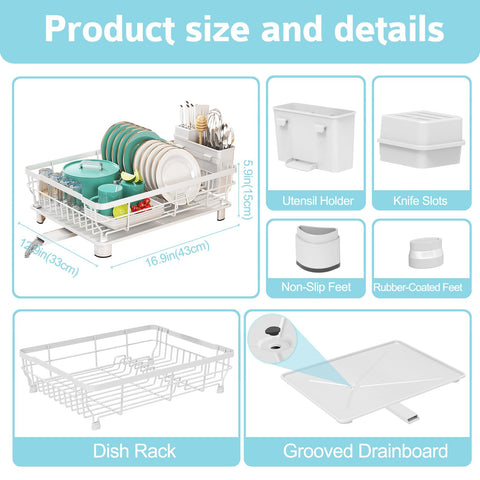 Ricobes dish rack easy to install without tools saves time