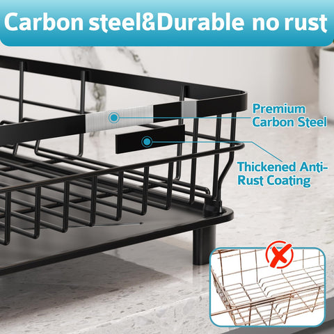 Ricobes rustproof-coated rack for long-lasting kitchen use.