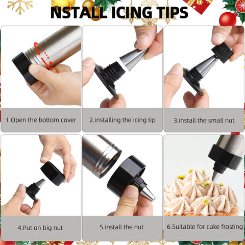 Ridanstian Spritz nozzles image highlights easy icing for detailed decorating.