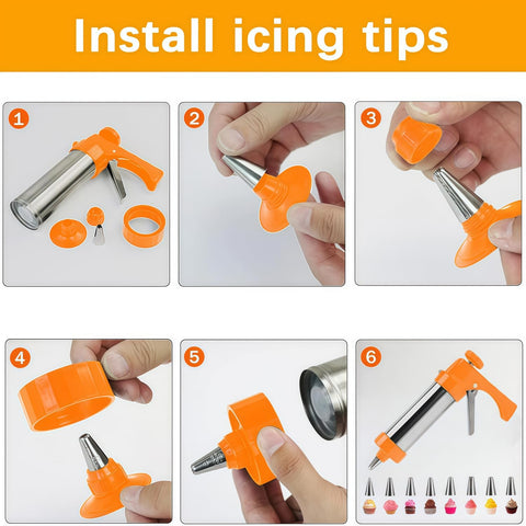 Ridanstian 8 icing nozzles ready for decorative piping