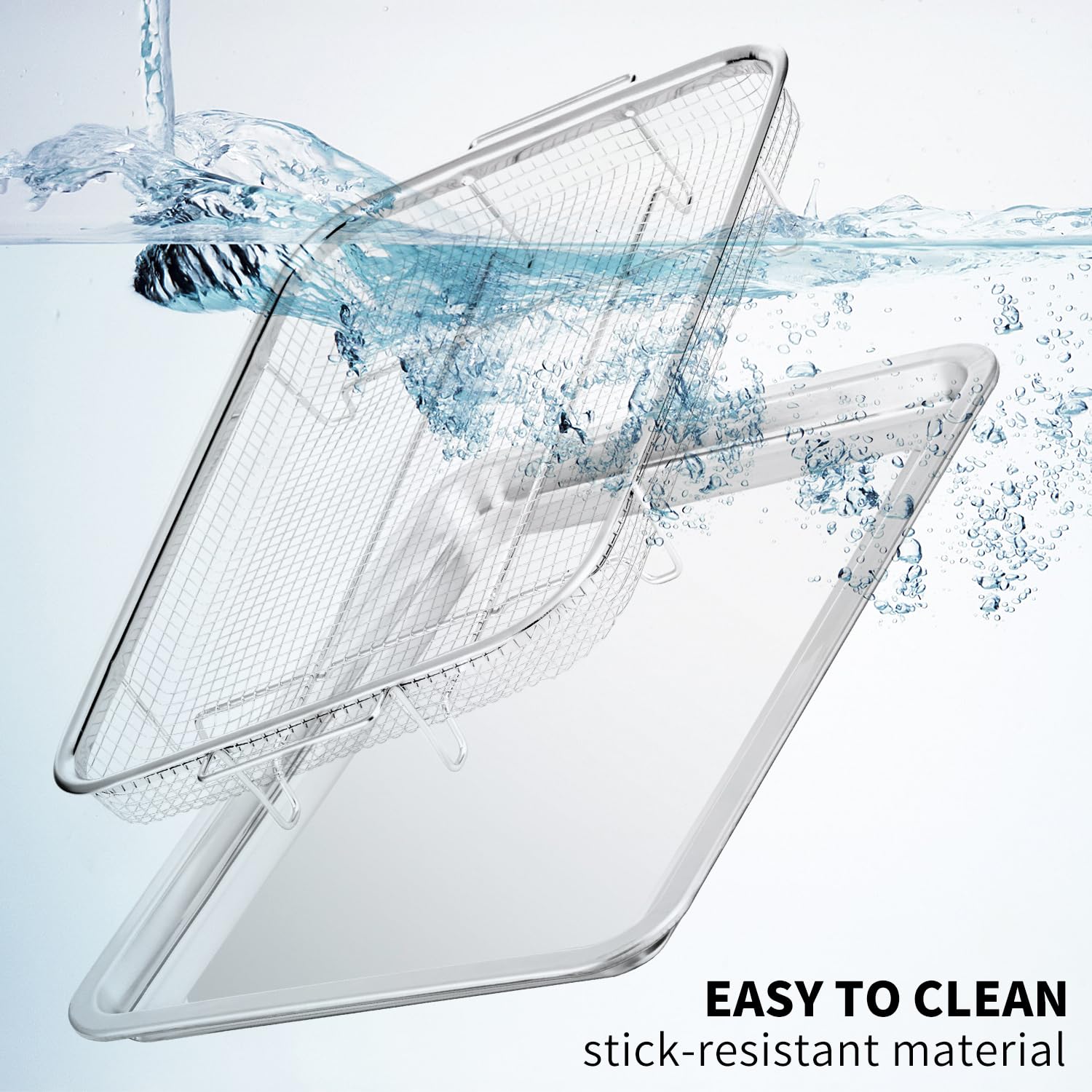 RIDGEPOLE dishwasher-safe basket simplifies post-cook cleanup