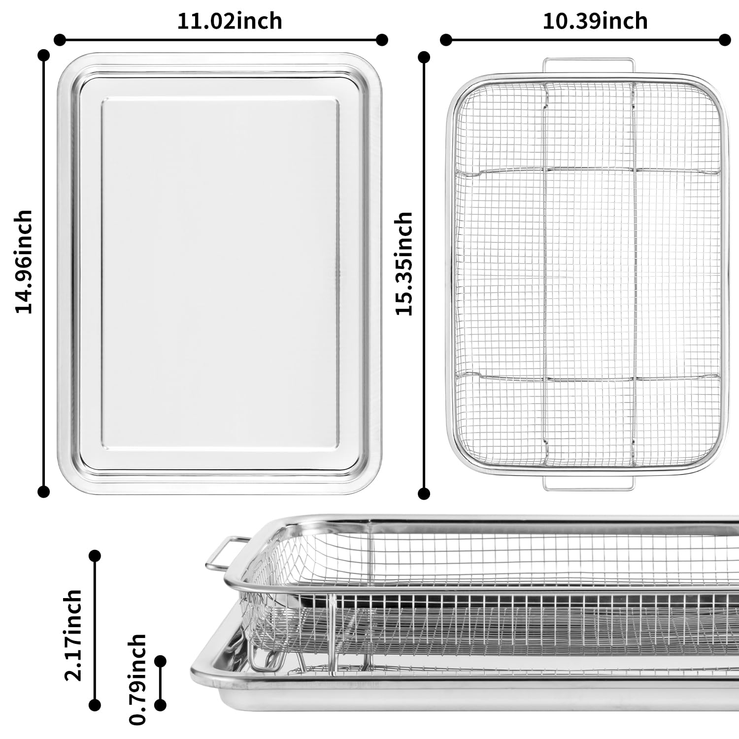 RIDGEPOLE elevated mesh design ensures even heating and browning