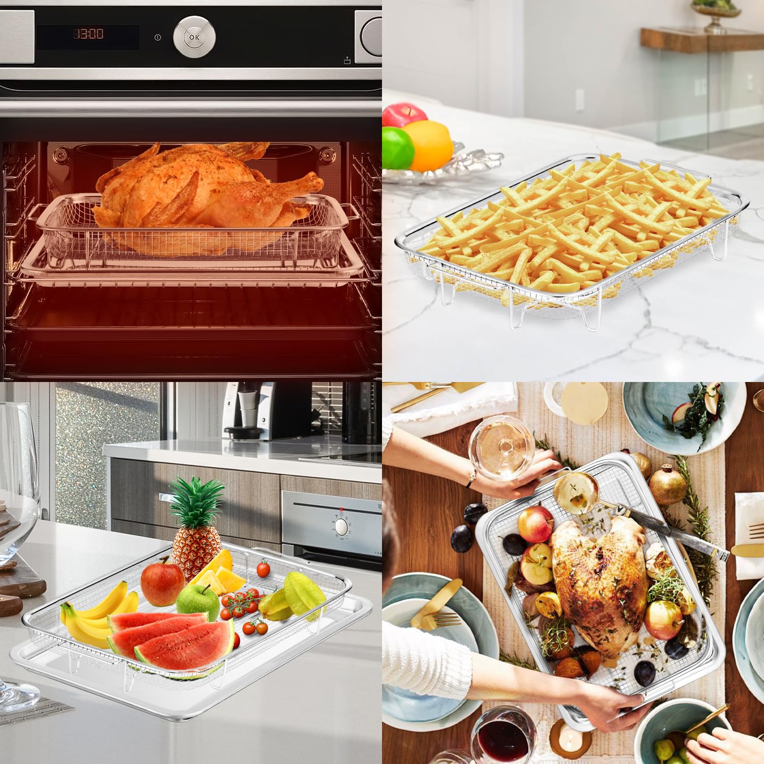 RIDGEPOLE multifunction basket great for fries and steaks