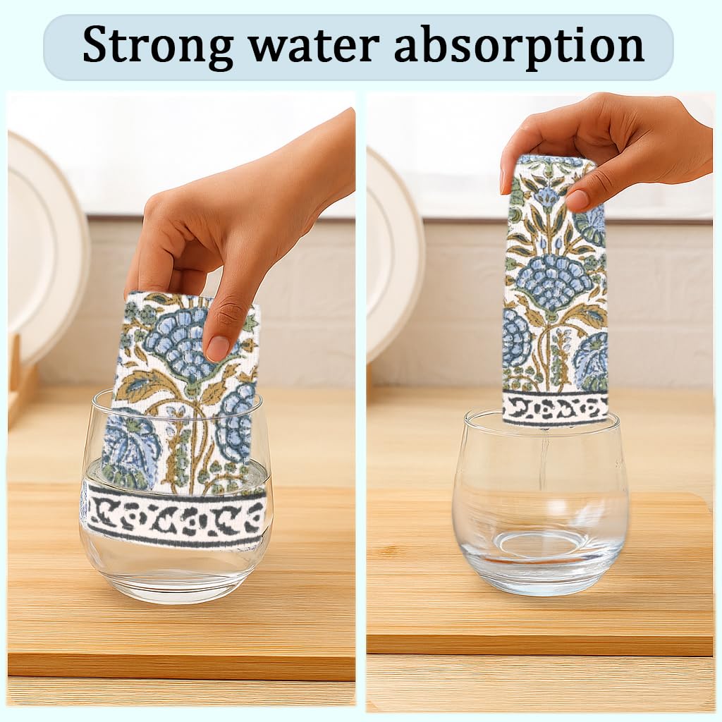 Ridhi towels suited for drying dishes and hands with high absorbency.