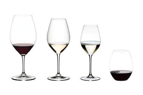 Riedel 00 Collection 001 dishwasher safe label confirms easy cleaning.