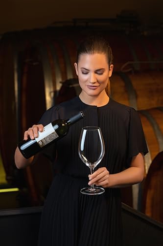 Riedel 00 Collection 001 red wine glass in hand highlights enjoyment and aroma release.