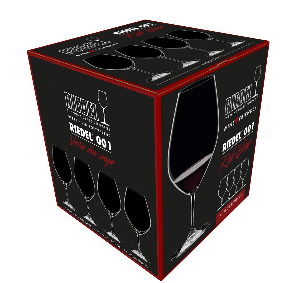 Riedel 00 Collection 001 universal red wine use demonstrates adaptability for many wines.