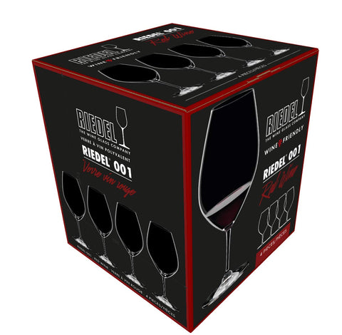Riedel 00 Collection 001 universal red wine use demonstrates adaptability for many wines.