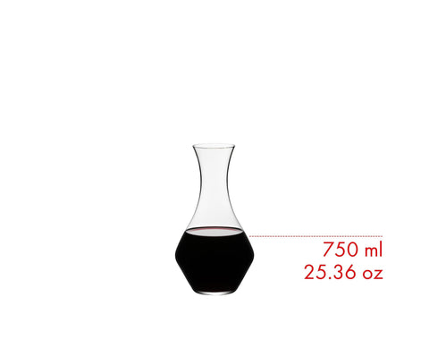 RIEDEL Cabernet Decanter color display enhances aroma and visual appeal.