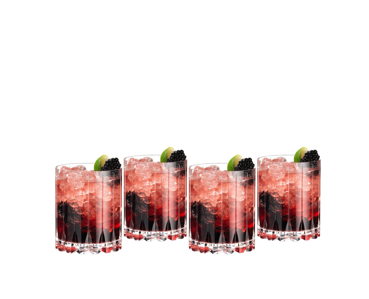 Riedel DSG double rocks glass front view for precise 60 ml pours