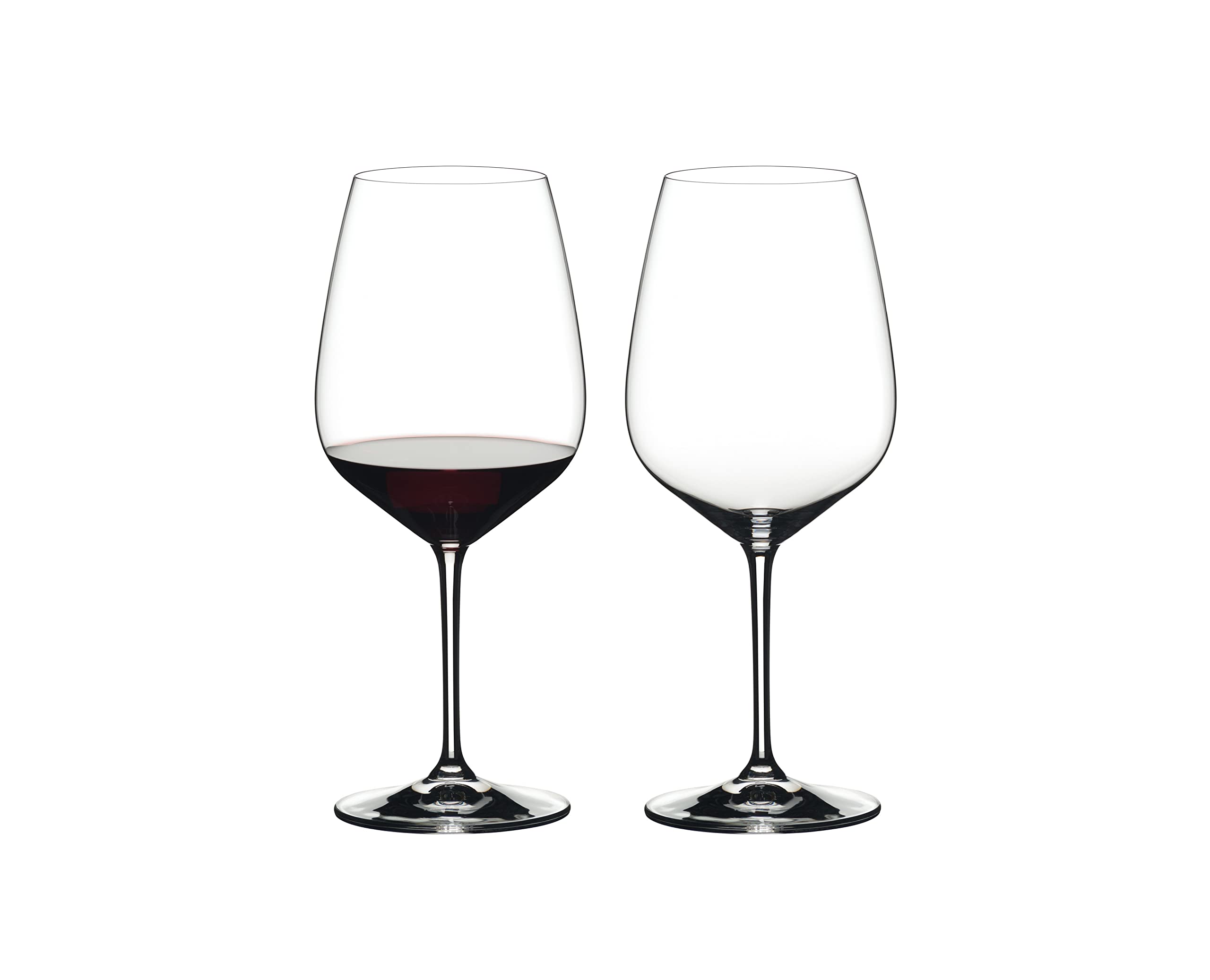 Riedel Extreme Cabernet diamond glass enhances structure for New World reds.
