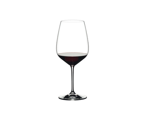 Riedel Extreme contours highlight dramatic diamond-shaped glass design.