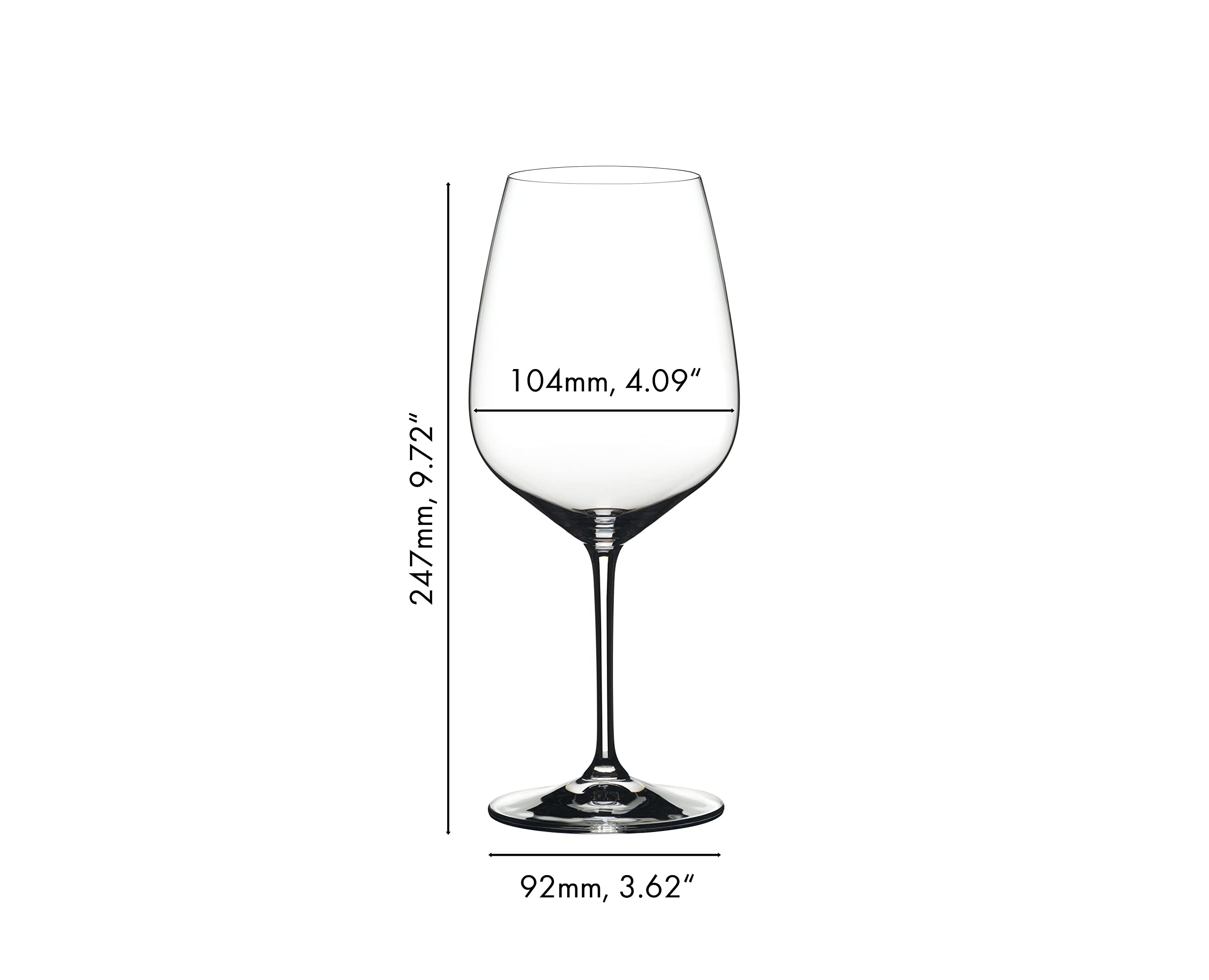 Riedel Extreme glass is dishwasher safe for easy cleanup.