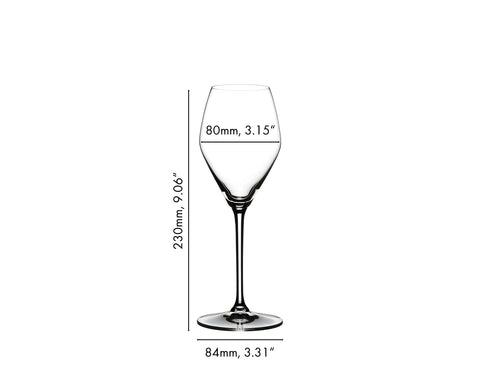 Riedel Extreme glass directs flow to the tongue tip for aroma