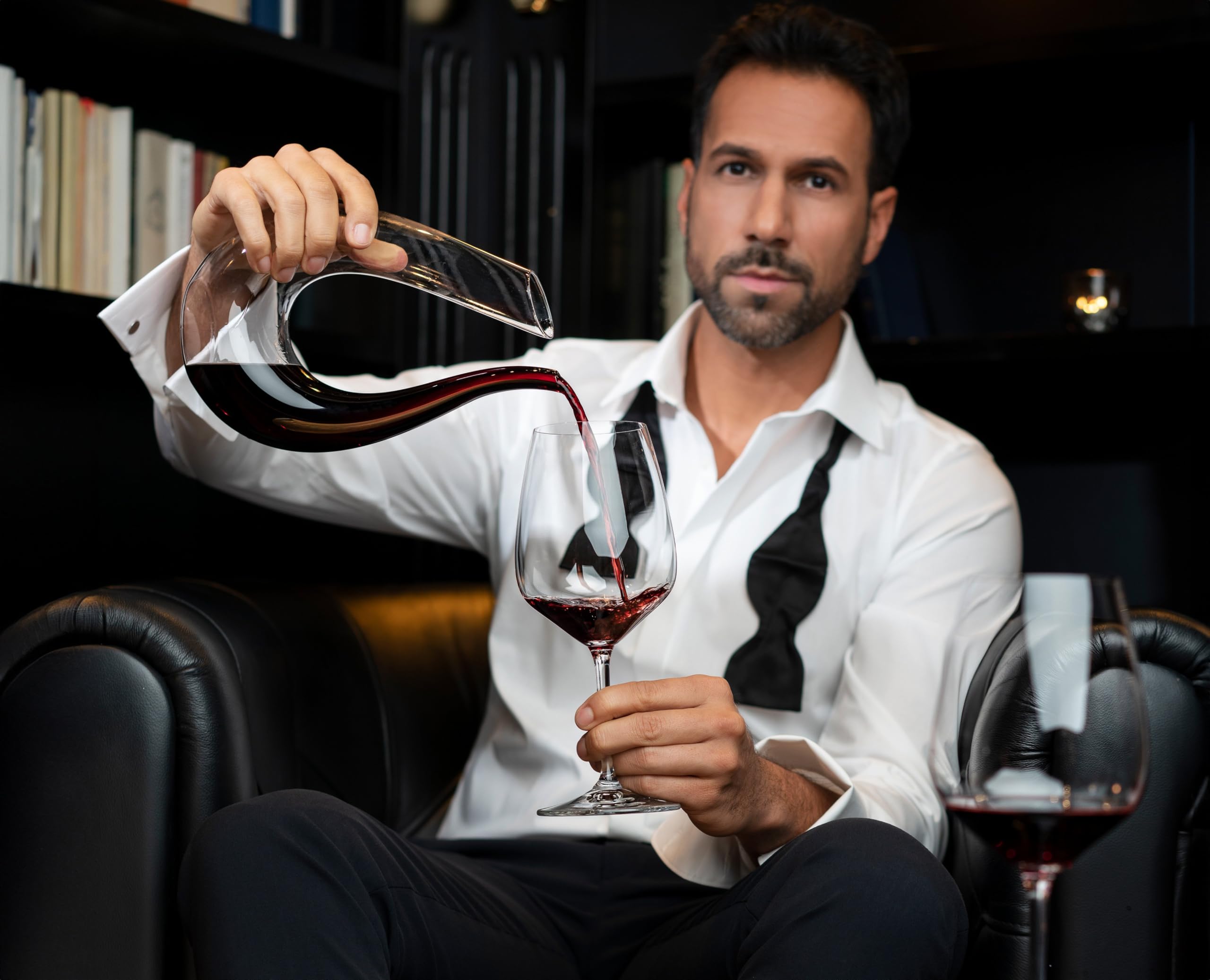 Riedel Extreme Merlot diamond glass showcases finesse in red wines.