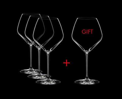 Riedel Extreme Pinot Noir glass is dishwasher safe for easy cleanup.