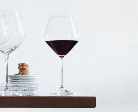 Riedel Extreme Pinot Noir's diamond bowl highlights peatiness and plum flavors.